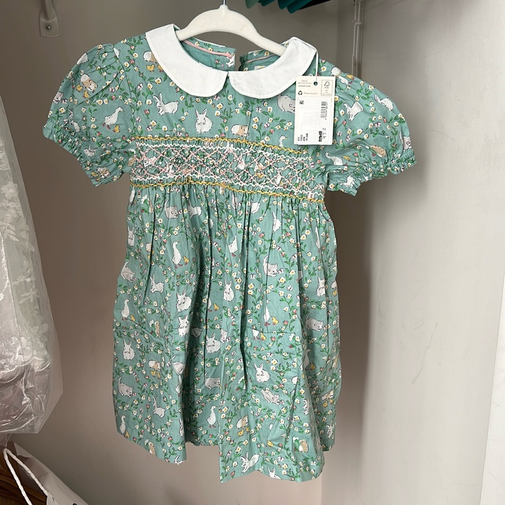 Teal blue bunny dress
